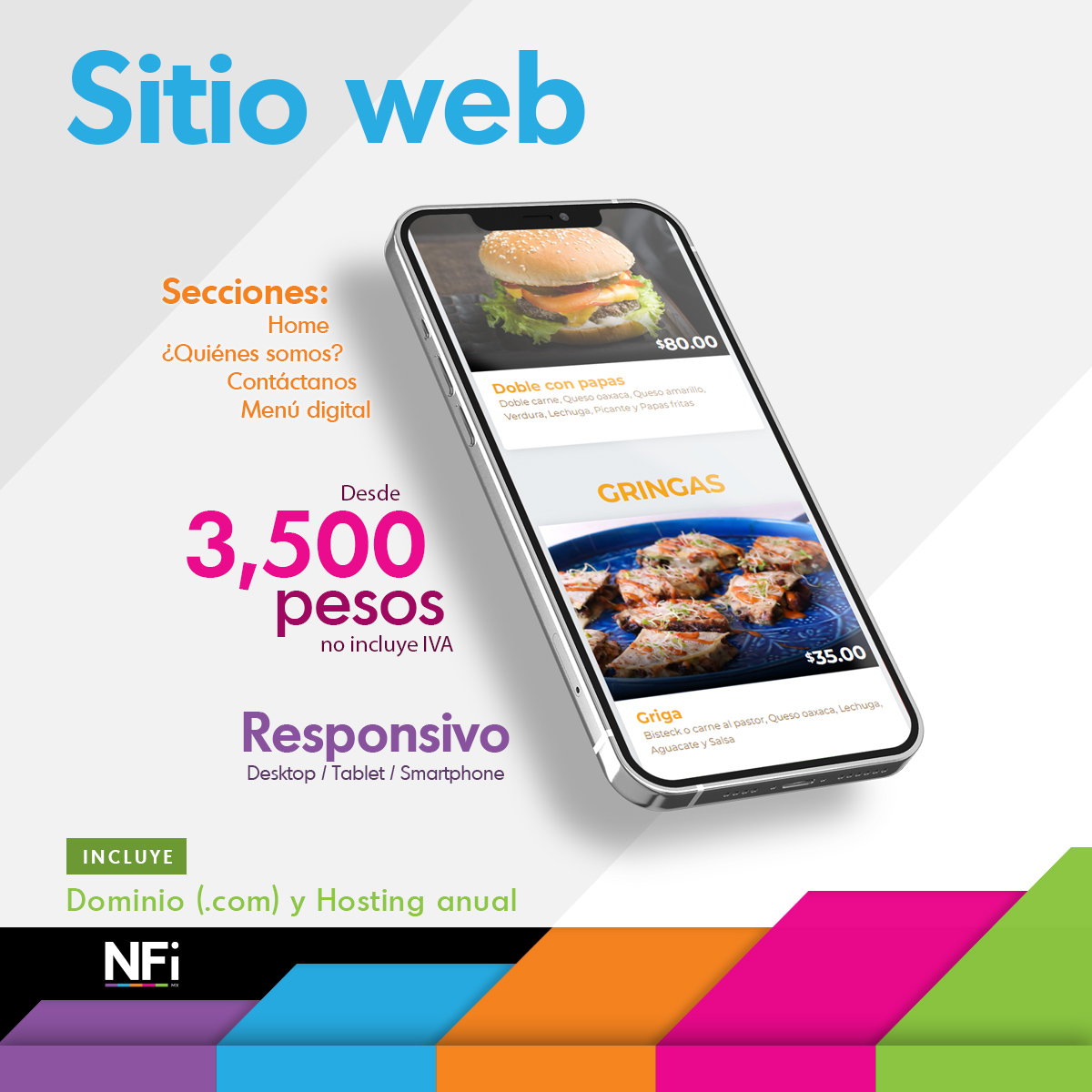 En NFi creamos tu sitio web.