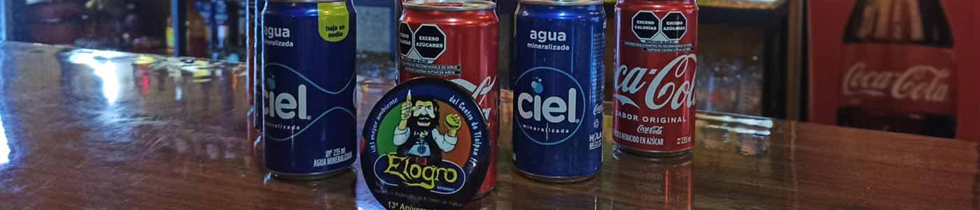 Menú de Elogro de Refrescos, Coctéles, Vinos y Licóres